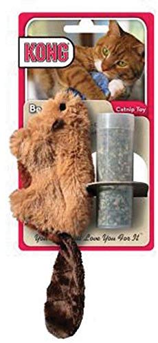KONG Beaver refillable catnip toy