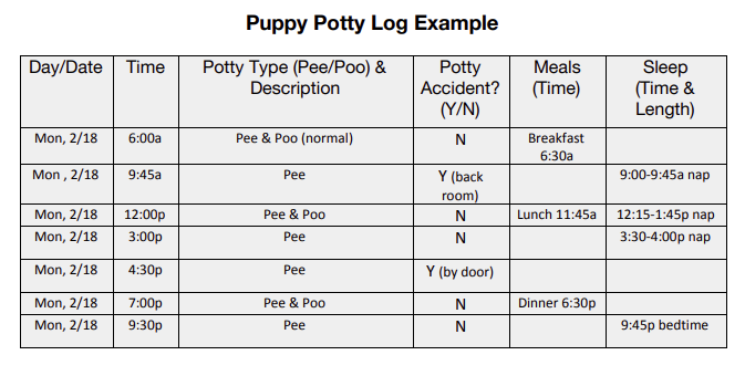 Puppy-potty-log-example