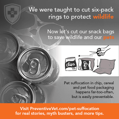 prevent pet suffocation cut rings cut bags