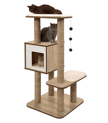 Cool cat condo and scratch pad