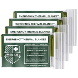 Swiss Safe Emergency Mylar Thermal Blankets