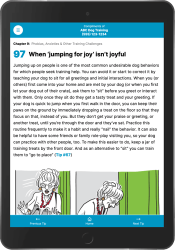 Digital dog book on iPad - Tip 97