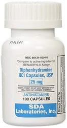 Various Diphenhydramine 25mg