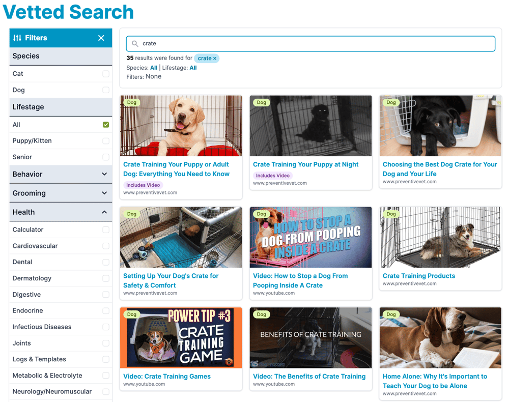 vetted search