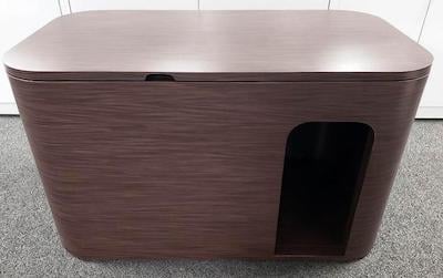 round edge cat litter box cabinet