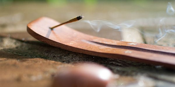 burning incense