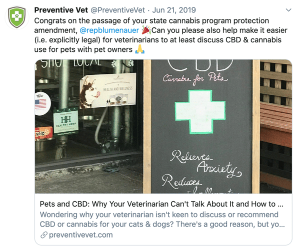 cbd cannabis tweet