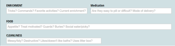 foster cat evaluation form 2