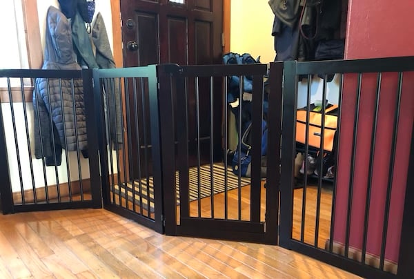 free standing gate at front door