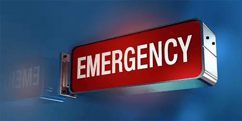 medical emergency sign