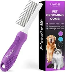 poodle pet detangling comb