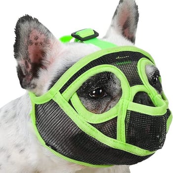 product barkless mesh muzzle for short snout dog