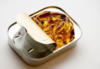sardine can full of fish oil capsules