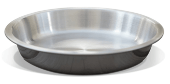 shallow stainless steel cat bowl