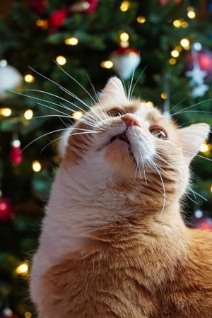training a cat to stay out of christmas tree