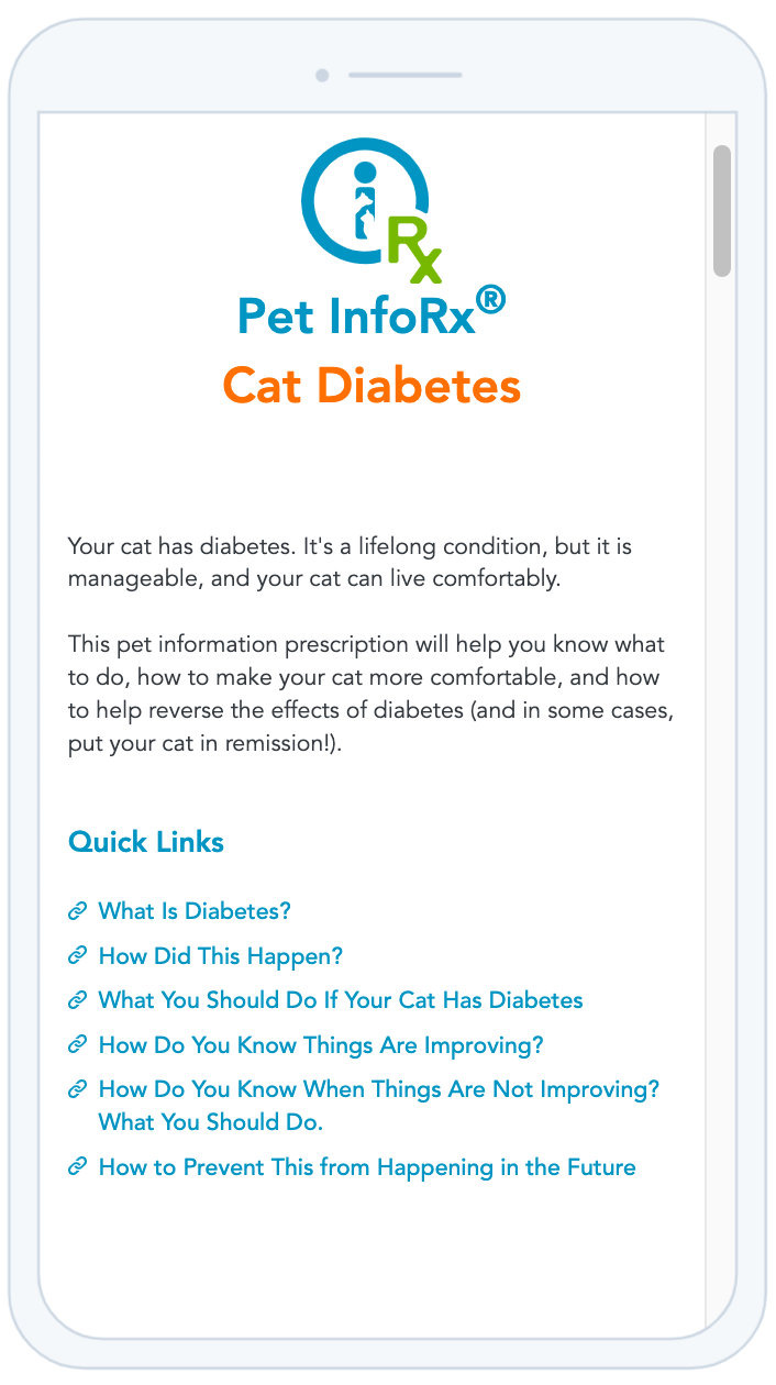 Pet infoRx Cat Diabetes En