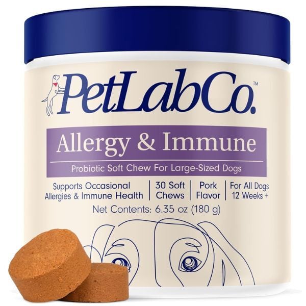 probiotic allergy and immune chews for dogs