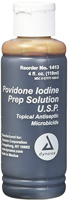 povidone iodine for wound disinfecting