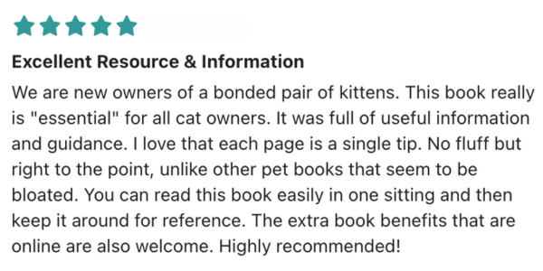 Cat book review - 5 stars