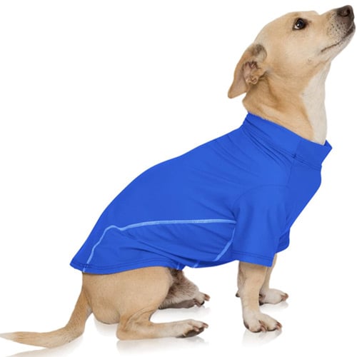 PlayaPup Dog Sun Protective Lightweight Solid Shirts, UPF 50 Plus