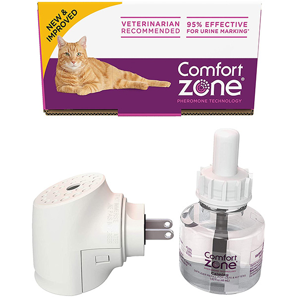 comfort zone cat  kitten calming pheromone diffuser