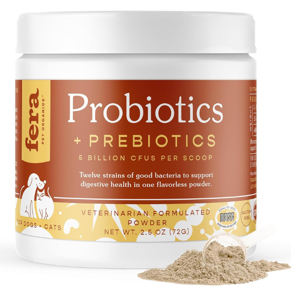 organic probiotic powder for dogs and cats