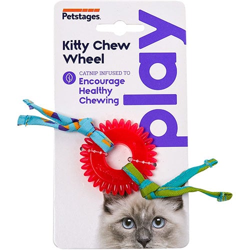 Petstages Dental Kitty Chew Wheel Cat Chew Toy