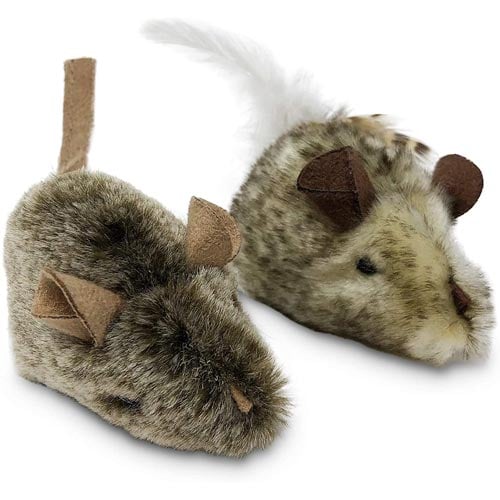 Our Pets Play-N-Squeak Twice The Mice Cat Toy, 2pc