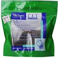 Virbac  C.E.T. VEGGIEDENT Flex Tartar Control Chews for Dogs - Small