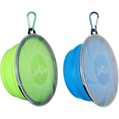 collapsible dog water bowl