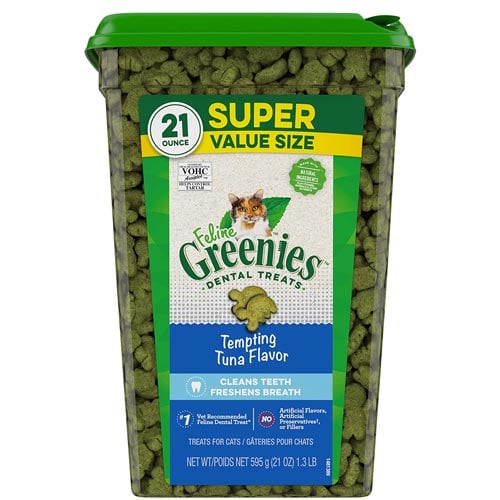 Feline Greenies Dental Treats for Cats Tempting Tuna