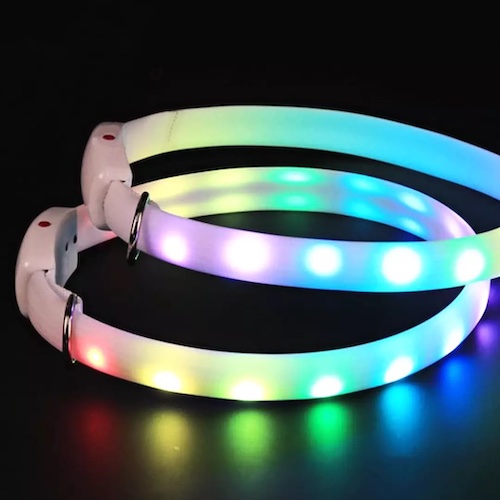 Lunar Pooch LED Night Ring Dog Collar