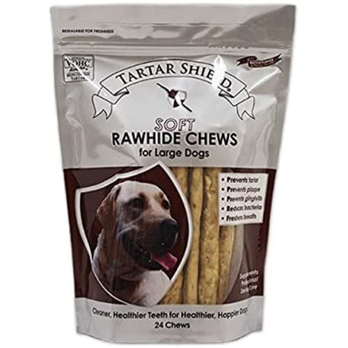 tartar shield rawhide chews