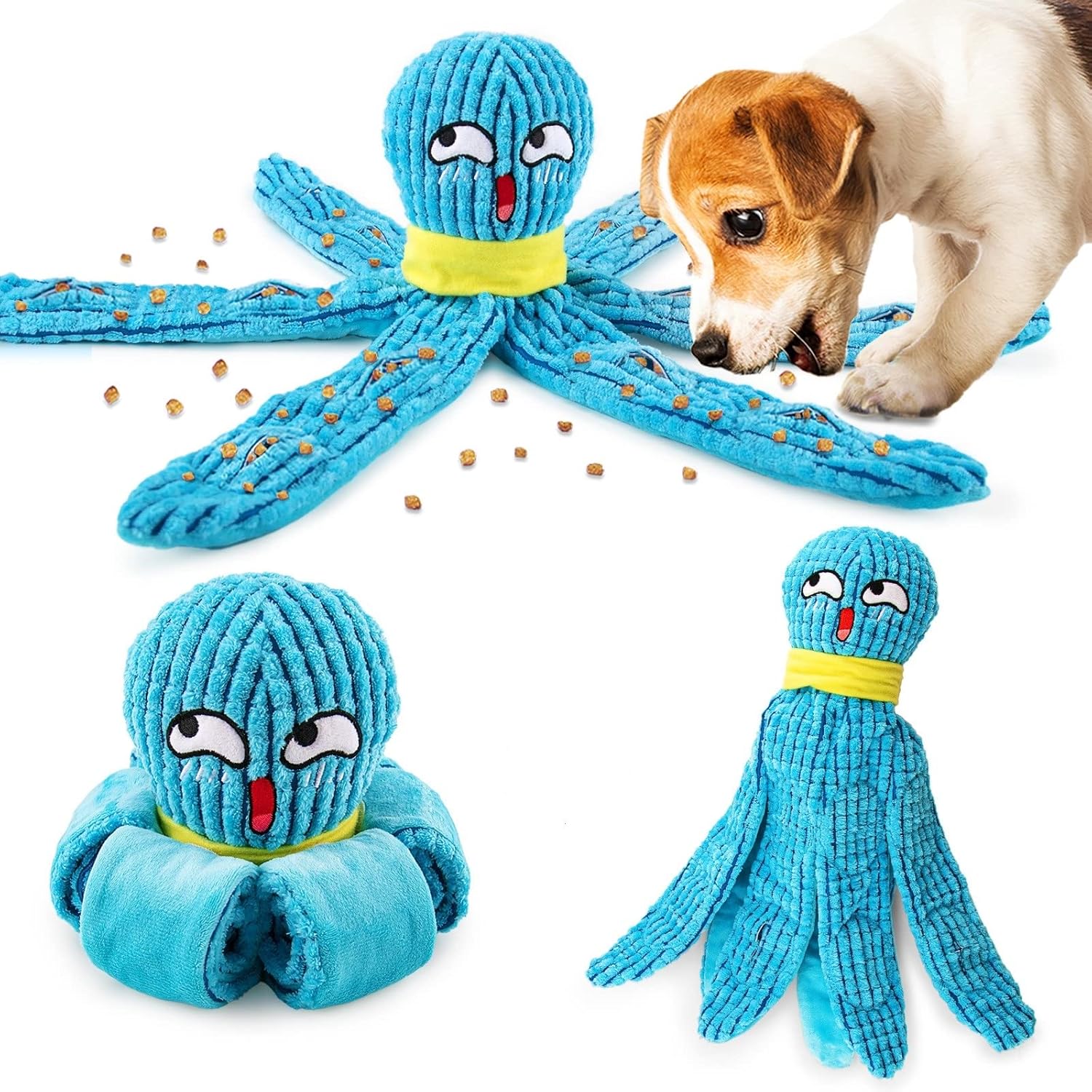 Octopus dog snuffle toy