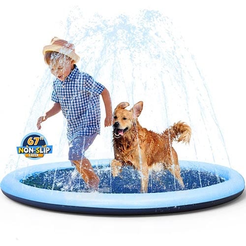 non-slip splash pad for kids and dogs