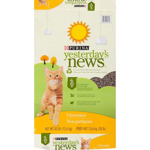 Yesterdays News Unscented Paper Cat Litter